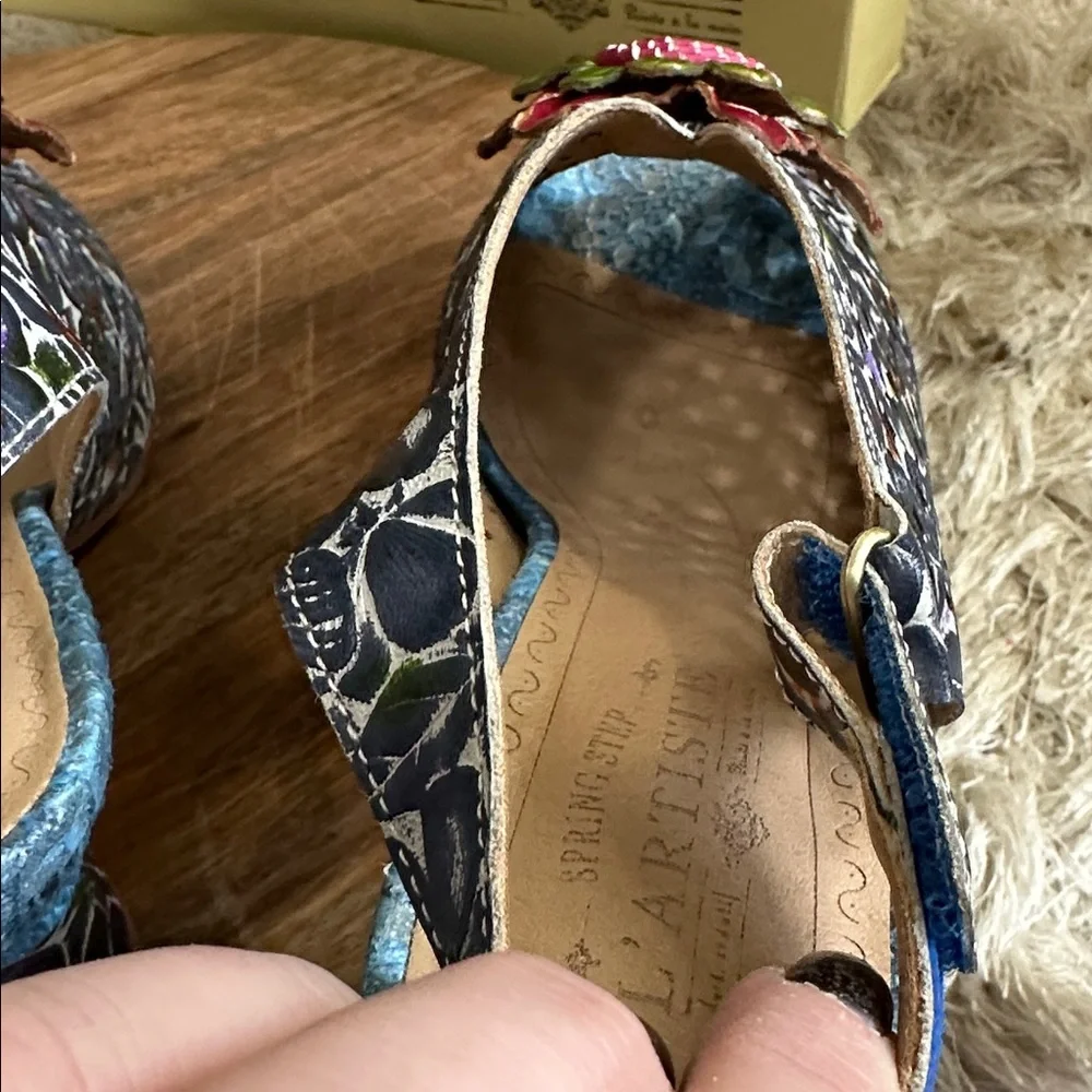 L'Artiste Women's Arautre Slingback Sandal Size 38 US 7 1/2-8 Art To Wear - Picture 11 of 17